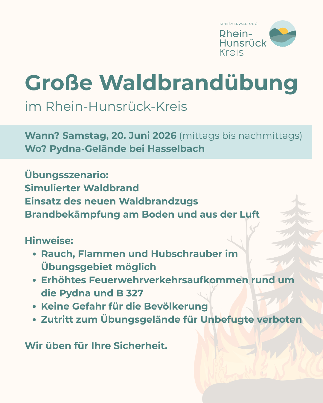 Waldbrandübung Info-Beitrag  - 1